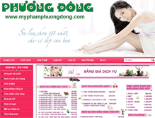 Tablet Screenshot of myphamphuongdong.com